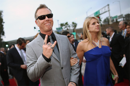 A picture of  James and Francesca Hetfield.